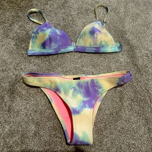 Triangl Neoprene Tie Dye Bikini Size Small/Medium